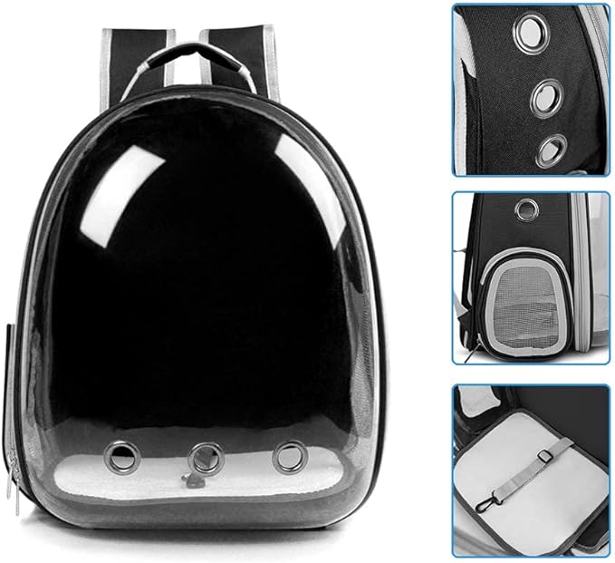 Cat Backpack Carriers Bag, Dog Backpack, Pet Bubble for Small Cats Puppies Dogs Bunny, Airline-Approved Ventilate Transparent Capsule Travel, Hiking and Outdoor Use