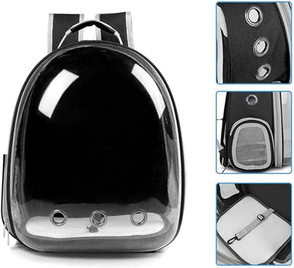 Cat Backpack Carriers Bag, Dog Backpack, Pet Bubble for Small Cats Puppies Dogs Bunny, Airline-Approved Ventilate Transparent Capsule Travel, Hiking and Outdoor Use