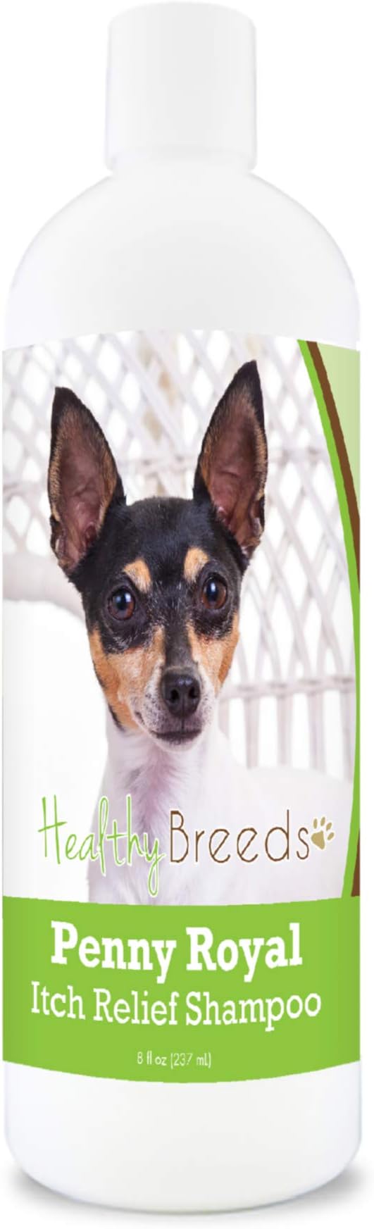 Healthy Breeds Toy Fox Terrier Penny Royal Itch Relief Shampoo - Stop The Scratching & Relieve The Itch with Essential Oils of Eucalyptus & Cedarwood - Mint Scent - 8 oz