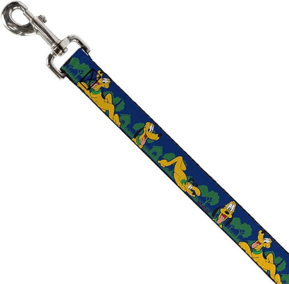 Buckle-Down Dog Leash Pluto 4 Poses Landscape Blue Green Available In Different Lengths And Widths For Small Medium Large Dogs and Cats, 4 Feet Long - 1" Wide