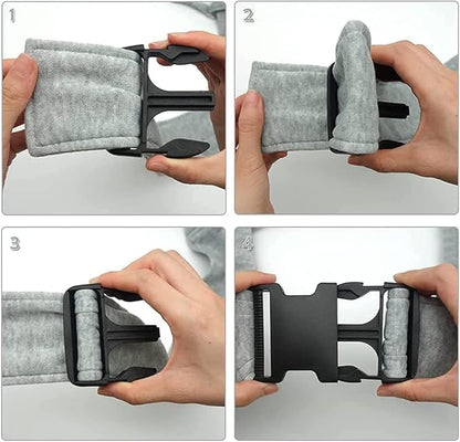 NATUYA Small Dog Carrier Sling Cat Sling,Adjustable Strap Hand Free Pet Puppy for Outdoor Traveling Subway (gray, Snap)