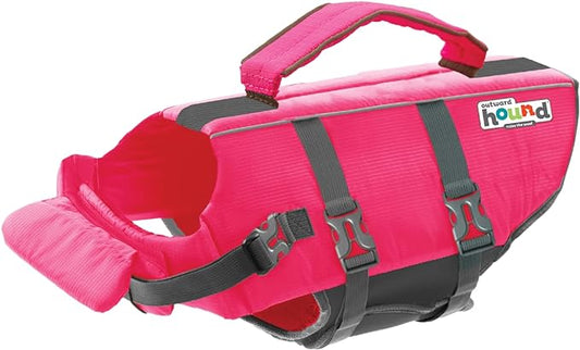 Outward Hound Granby Splash Pink Dog Life Jacket, Small