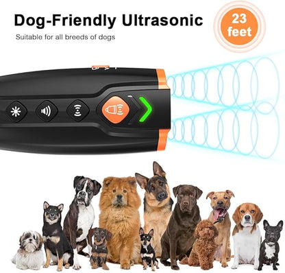 2024 Ultrasonic Dog Bark Control Device - Gently Corrects Unwanted Behavior | Simple, Non-Confrontational Solution | Effective Long-Range Ultrasonic Technology | Alternative to Bark Collars