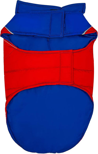 NFL Buffalo Bills Puffer Vest for Dogs & Cats, Size Small. Warm, Cozy, and Waterproof Dog Coat, for Small and Large Dogs/Cats. Best NFL Licensed PET Warming Sports Jacket