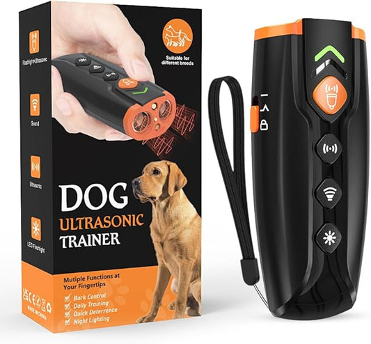 2024 Ultrasonic Dog Bark Control Device - Gently Corrects Unwanted Behavior | Simple, Non-Confrontational Solution | Effective Long-Range Ultrasonic Technology | Alternative to Bark Collars