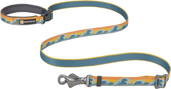 Ruffwear, Crag Ex Leash, Extendable Dog Leash, Hand-Held or Waist-Worn Reflective Lead, Rising Wave