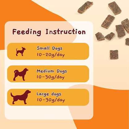 Jungle Calling Dog Treats, Natural High Protein Dog Training Treats with Real Chicken, Soft Puppy Jerky Bites, Grain Free Biscuits Snacks, Easy to Digest