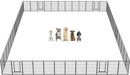 FXW Rollick Dog Playpen for Yard, RV Camping│Patented, 32 inch 48 Panels