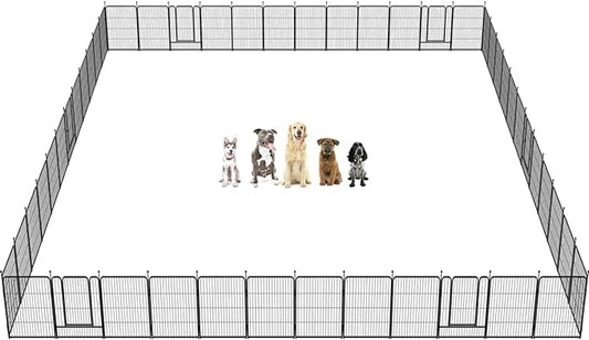 FXW Rollick Dog Playpen for Yard, RV Camping│Patented, 32 inch 48 Panels