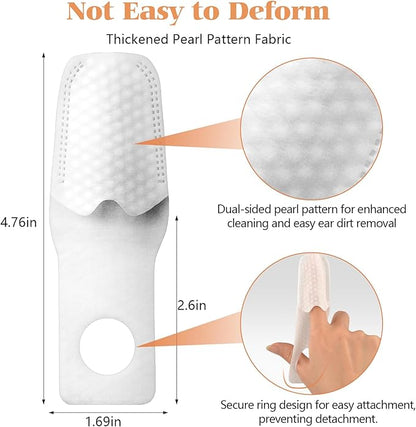 Dog Ear Wipes Finger - Portable and Convenient 50-Pack for Gentle Cleaning & Infection Treatment of Dogs' & Cats' Ears, Eyes, and Pets, Fresh and Comfortable Experience