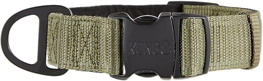 KONG Max HD Ultra Durable Neoprene Padded Dog Collar (Medium, Green)