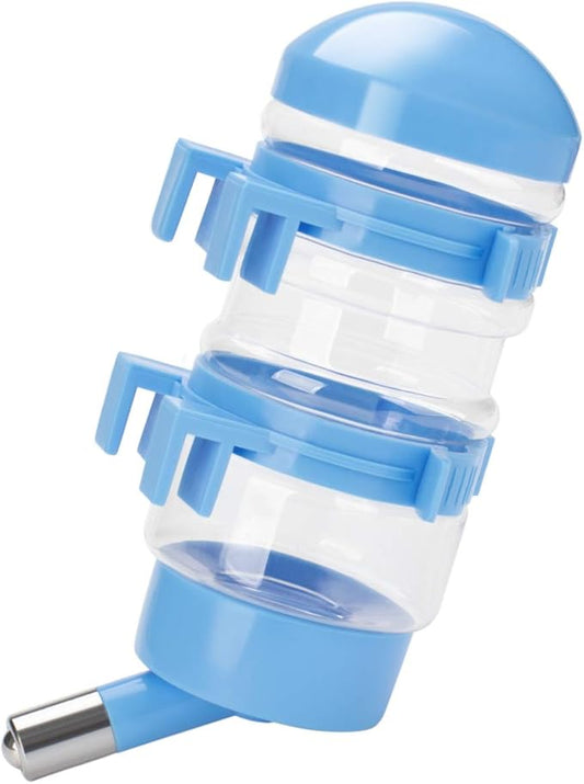 No Drip Dog Kennel Water Bottle Dispenser for Crate, 400ml Dripless Pet Drinking Fountains Kettle with Automatically Feeding Water