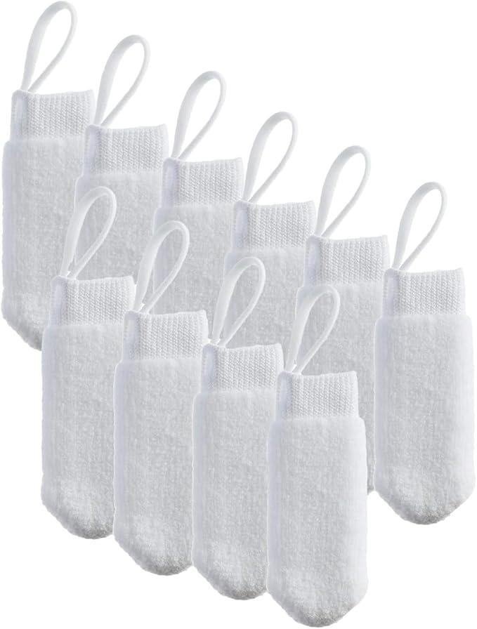 Microfiber Fingerbrush Oral Cleaner, 10-Pack