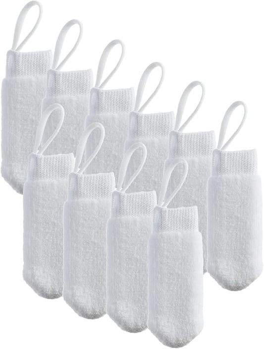 Microfiber Fingerbrush Oral Cleaner, 10-Pack