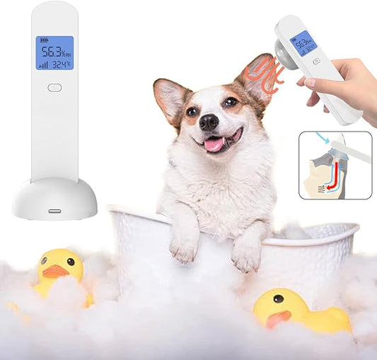 Pet Ear Dryer Quick & Gentle Drying for Dogs and Cats - Portable, Battery-Operated, with Soothing Warm Air Flow - Perfect Grooming Tool After Baths