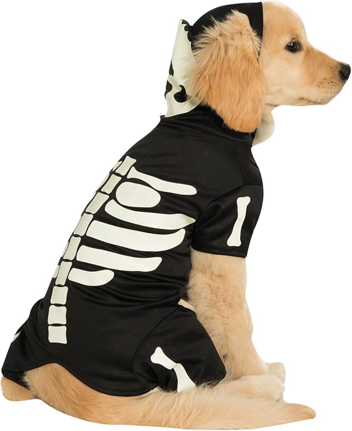 Rubie's Costume Co Pet Costume, Medium, Glow In The Dark Skeleton Hoodie