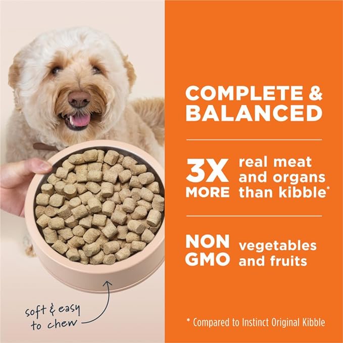 Instinct Freeze Dried Raw Meals Grain Free Recipe Dog Food - Lamb, 24 oz.