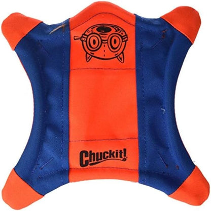 Chuckit! Kick Fetch Ball, Small & Flying Squirrel, Medium, Orange/Blue, Dog Toys for Medium Breeds