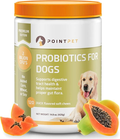 Probiotics for Dogs - Premium Probiotic Supplement with Prebiotics - Helps Support Proper Gut Flora, Digestive Tract & Loose Stool - Promote Intestinal Well-being