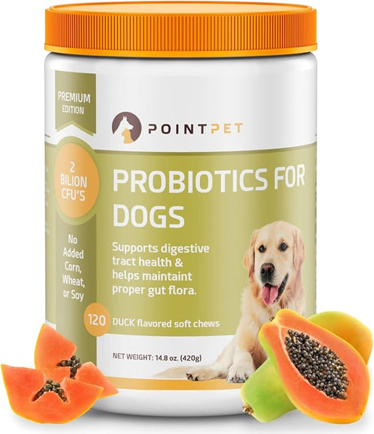 Probiotics for Dogs - Premium Probiotic Supplement with Prebiotics - Helps Support Proper Gut Flora, Digestive Tract & Loose Stool - Promote Intestinal Well-being