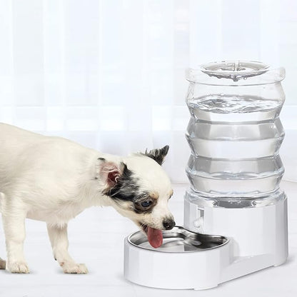 Sfozstra Automatic 3L Pet Water, Cat Feeder, Pet Feeding Bowl, 3L Large Capacity Automatic Water Dispenser, 100% BPA-Free, Gravity Pet Water Dispenser,Cat Water Food