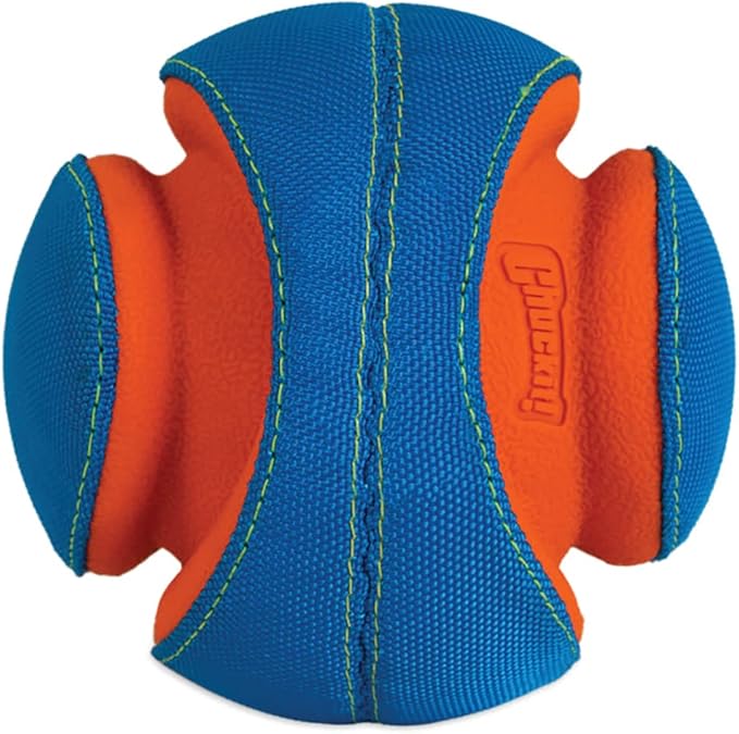 ChuckIt! Kick Fetch Dog Toy Ball With Giggle Sounds, Small