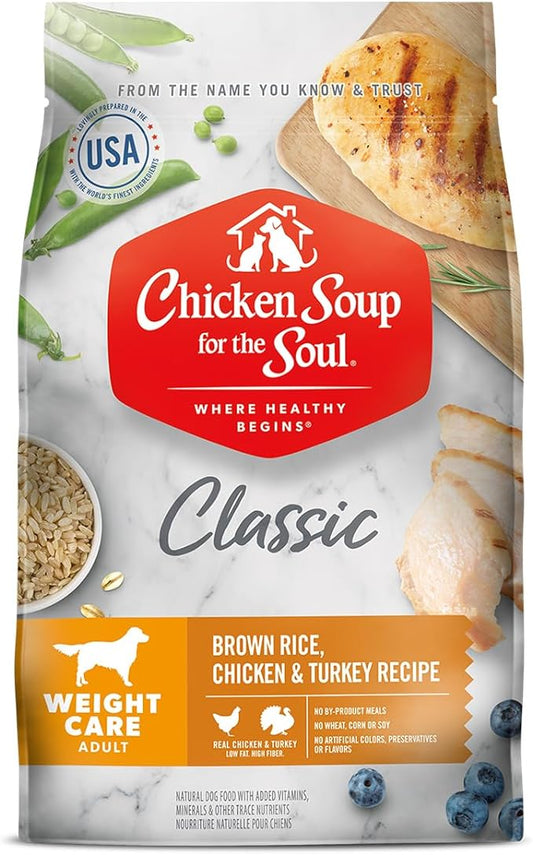 Chicken Soup for the Soul Pet Food Grain Free Salmon & Sweet Potato - Dry Dog Food 4LB - Soy, Corn & Wheat Free, No Artificial Flavors or Preservatives