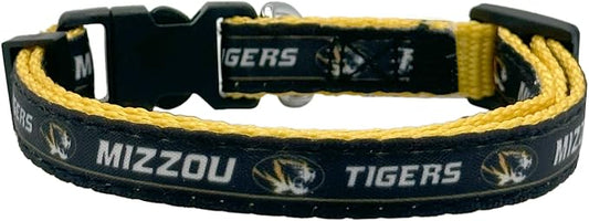 Pets First Collegiate Pet Accessories, Cat Collar, Missouri Tigers, One Size
