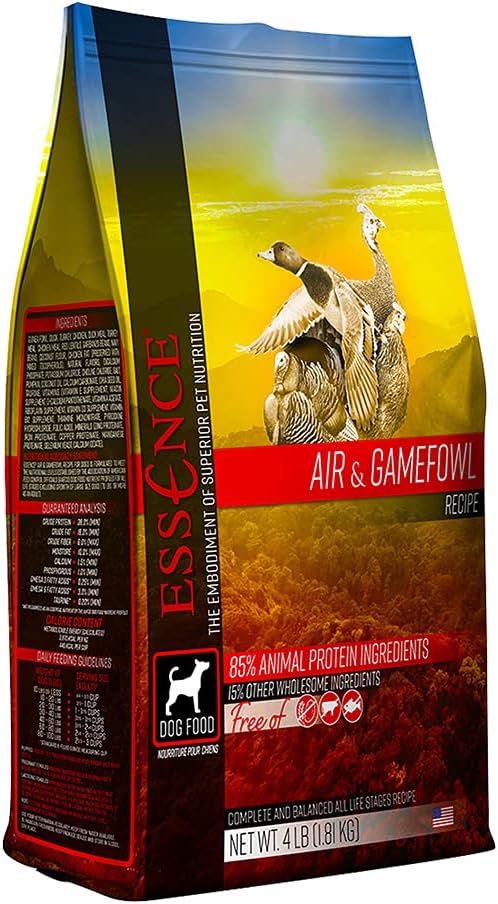 Essence Air & Gamefowl Recipe Dry Dog Food, 4 lb