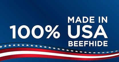 Pet Factory 100% Made in USA Beefhide 6" Braided Sticks Dog Chew Treats - Natural Flavor, 6 Count/1 Pack
