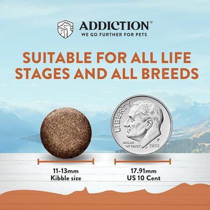 Addiction Wild Kangaroo & Apples - Dry Dog Food - Limited Ingredient Novel Protein - Muscle and Weight Management - Grain-Free - Ideal for Dogs with Food Allergies - Crafted in New Zealand 4lb