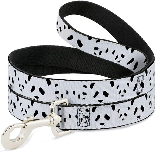 Buckle-Down Dog Leash Panda Bear Spots Available in Different Lengths and Widths for Small Medium Large Dogs and Cats