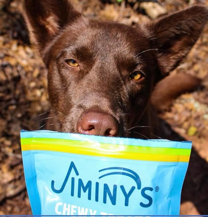 Jiminy's Chewy Good Grub Dog Training Treats, Hypoallergenic, 6oz, Peanut Butter & Cranberry (Pack of 3)