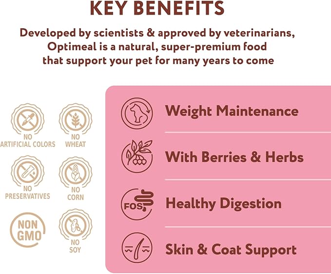 OPtimeal Grain-Free Dog Food - Proudly Ukrainian - Non-Grain Dog Food Dry Recipe, Dry Dog Food to Support Healthy Weight Maintenance - Toy Breeds (8.8 lbs, Lamb & Veggies)