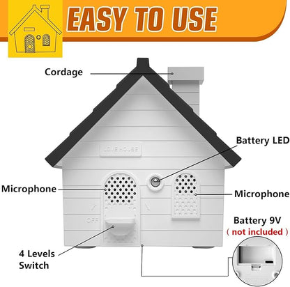 Bark Box, Ultrasonic Dog Bark Deterrent Devices, Anti-Barking Device for Dogs, 50 Ft. Dog Barking Stopper Indoor Outdoor for Dogs Training & Behavior Aids, Black, White