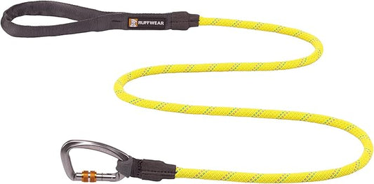 Ruffwear, Knot-a-Leash Dog Leash, Reflective Rope Lead with Carabiner, Lichen Green, Large