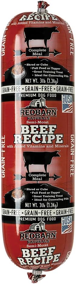 Redbarn Grain Free 3lb Dog Food Roll - Beef -(1-Count)