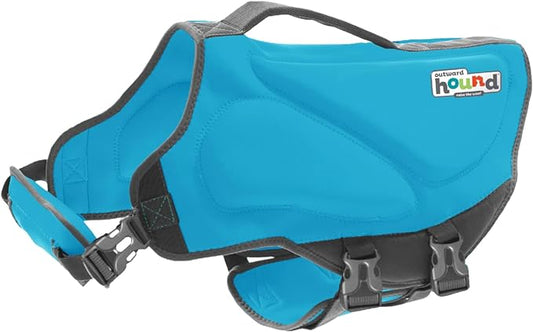 Outward Hound Dawson Swim Blue Dog Life Jacket, Small