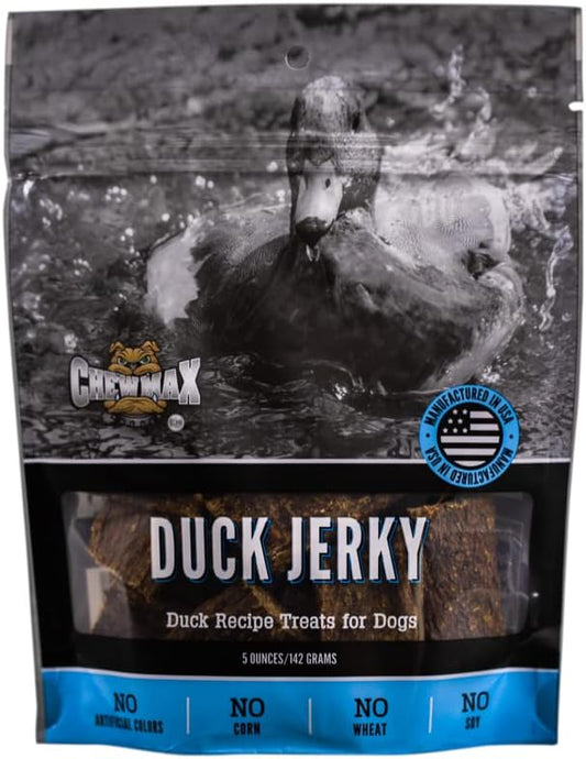 Duck Jerky Dog Treats for Dogs | Rawhide-Free, Made in USA | Healthy, Long-Lasting & Great Tasting Treat | No Artificial Colors, Satisfies Dog's Urge to Chew, 5 oz