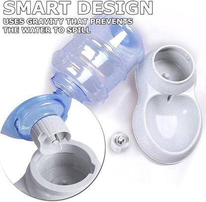 VaygWay Self Dispensing Pet Waterer – Automatic Gravity Dog Cat Waterer - Pet Water Dispenser Dogs Cats – Dog Water Bowl Water Dish – Automatic Water Bowl for Pets