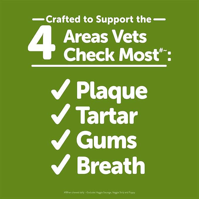 Whimzees by Wellness Dental Treats for Puppies, Natural, Grain Free, Helps to Clean Teeth, Freshen Breath, Reduce Tartar & Plaque, Longer Lasting Chew (M/L)