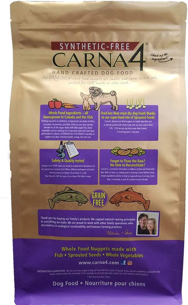 CARNA4 Easy-chew Fish Formula Sprouted Seeds Dog Food (Fish 4.4)