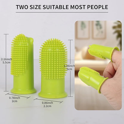 4Pack Dog Tooth Brushing Kit, Dog toothbrush for Pets, Puppy & Cat Dental Care for Teeth Cleaning