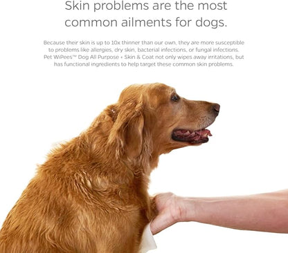 Pet Parents® Pet WiPees™ Dog All Purpose + Skin & Coat Pet Wipes, Pet Wipes for Dogs, Dog Wipes & Puppy Wipes, Paw Wipes for Dogs (100 Count (Pack of 1), Calming)