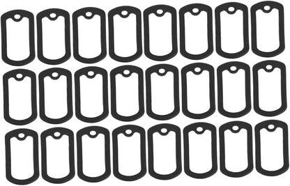 24 Pcs Protective Cover Dog Tags Silencers Dog Tag Silencer Dog Tag Silicone Cover Pet Tag Silencer Cover Metal Pet Tag Sleeve Mute Cover Stainless Steel Man