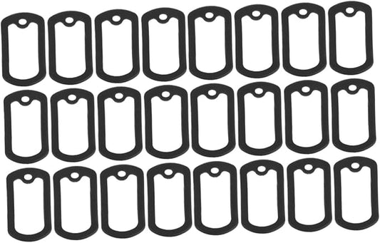 24 Pcs Protective Cover Dog Tags Silencers Dog Tag Silencer Dog Tag Silicone Cover Pet Tag Silencer Cover Metal Pet Tag Sleeve Mute Cover Stainless Steel Man