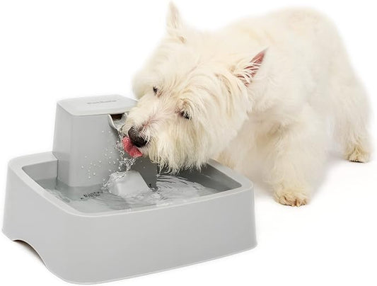 PetSafe Drinkwell Cat Water Fountain - Automatic Dog Water Bowl - Great for Multiple Pets - Pump and Water Filter Included - Dishwasher Safe - Easy Clean Pet Dish - Water Dispenser - 1 Gallon/128 oz