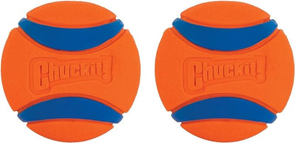 Chuckit Ultra Ball Dog Toy, Small (2 Inch Diameter), Pack of 2, for Breeds 0-20 lbs