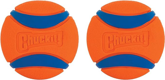 Chuckit Ultra Ball Dog Toy, Small (2 Inch Diameter), Pack of 2, for Breeds 0-20 lbs