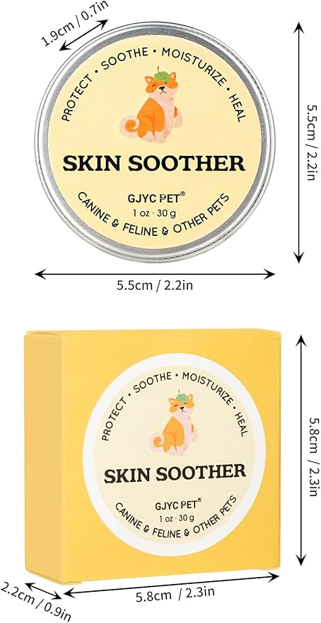 Rapid Healing & Hair Regrowth Dog Skin Soother - 1 oz. Tin - Quick Skin Repair and Hair Recovery